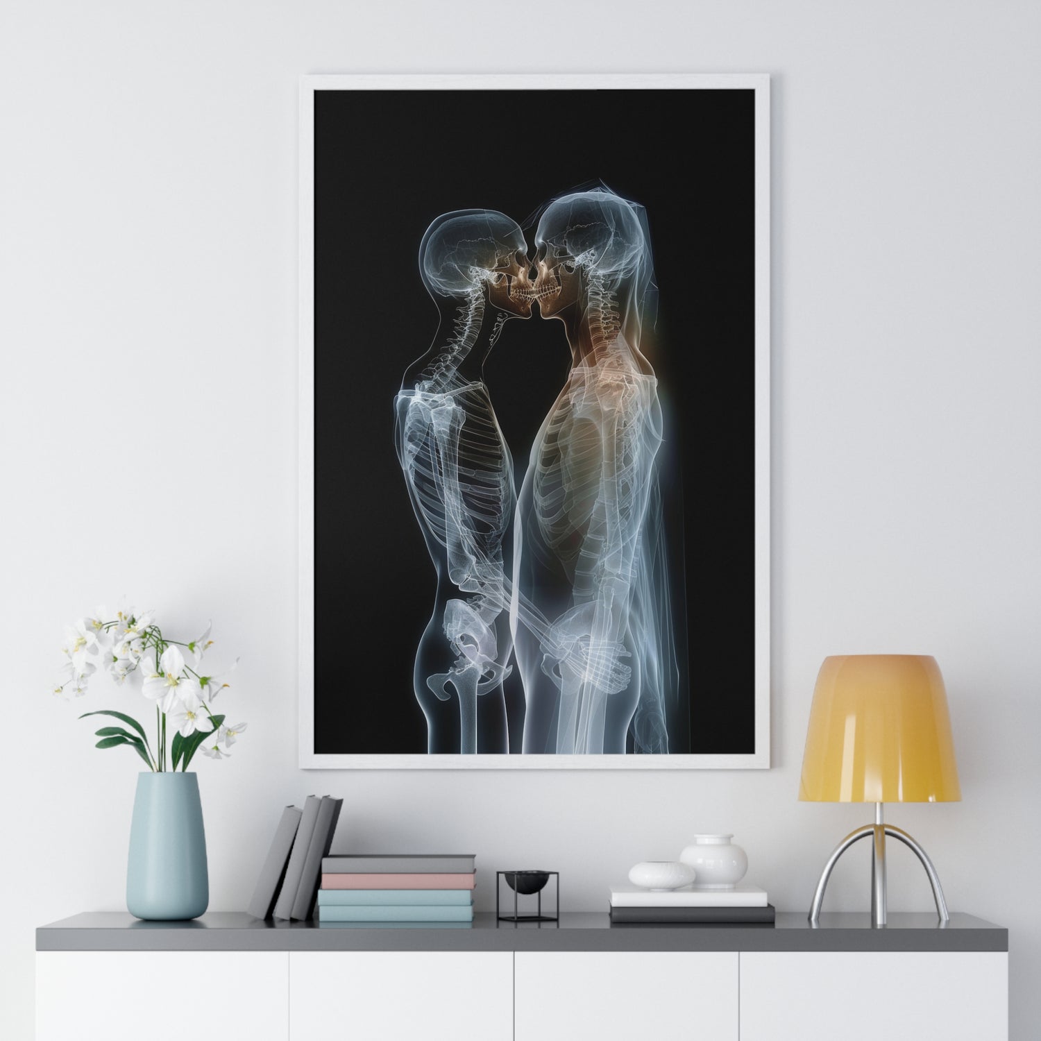 Transparent Love - Vertical Framed Poster