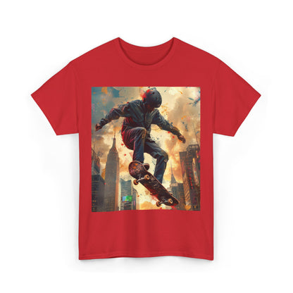 Skyline Skateboarding - Unisex Kraftig Bomuld T-shirt