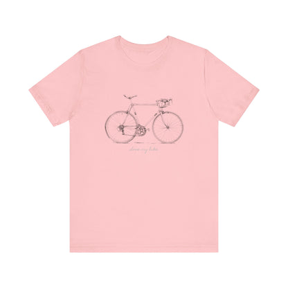 Love My Bike - Unisex Jersey Kortærmet T-shirt