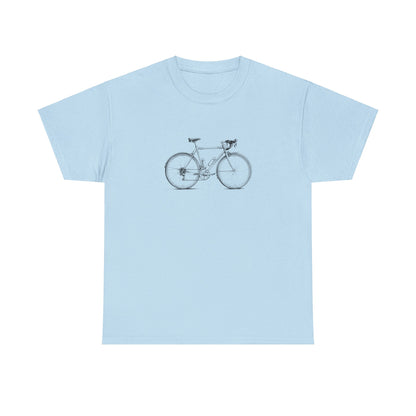 Vintage Cykel - Unisex T-shirt i Kraftig Bomuld