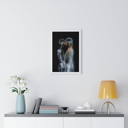 Transparent Love - Vertical Framed Poster