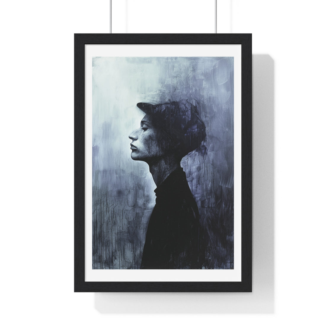 A Monochrome Meditation - Vertical Framed Poster