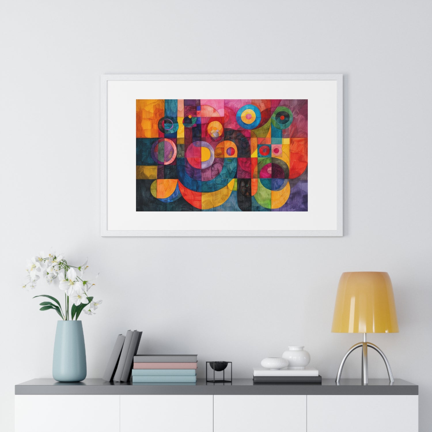 Spot My Circles - Horizontal Framed Poster