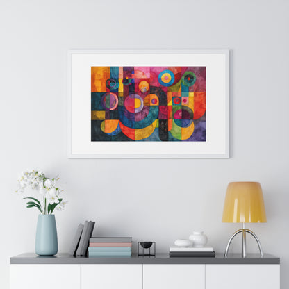 Spot My Circles - Horizontal Framed Poster