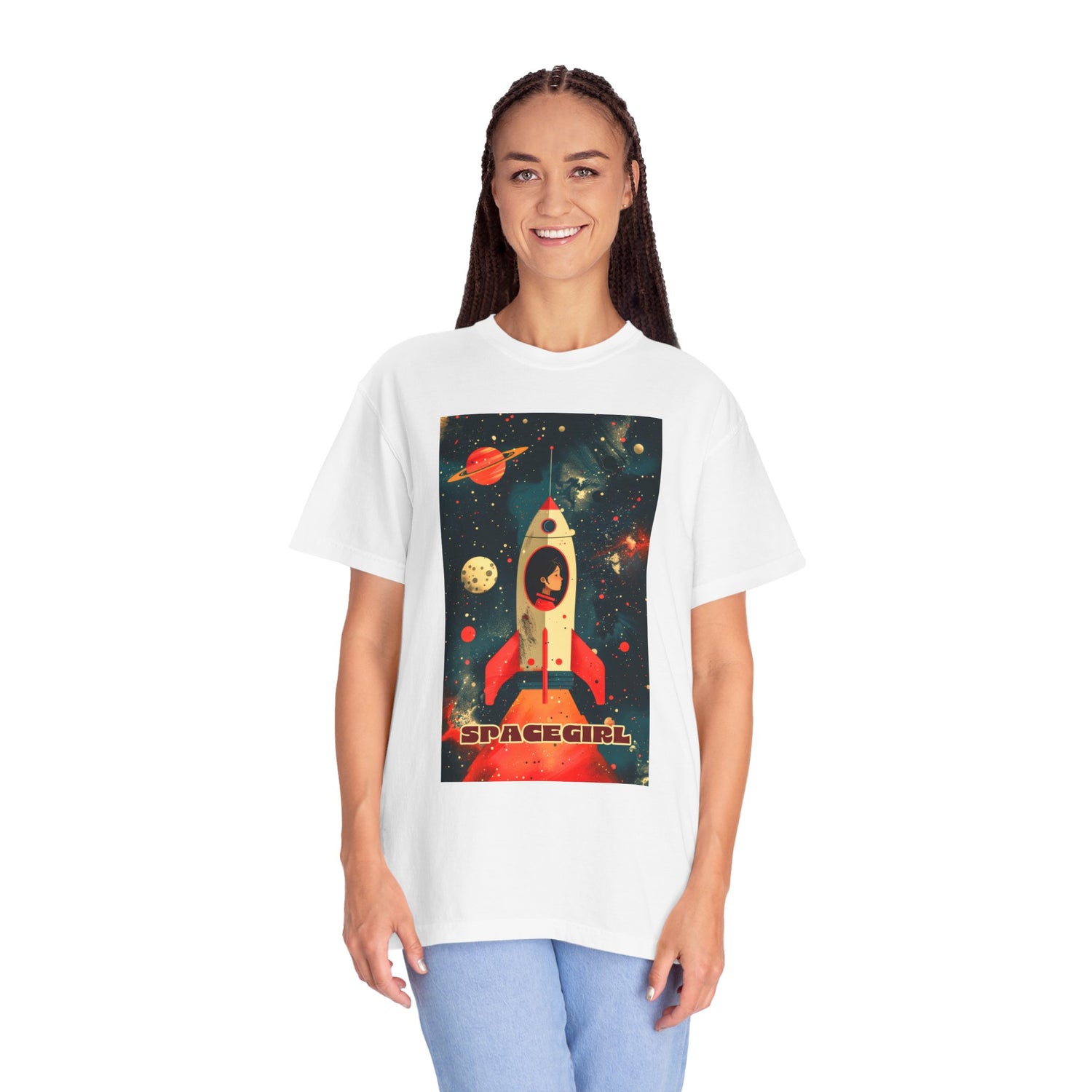 Spacegirl - Unisex Garment-Dyed T-shirt