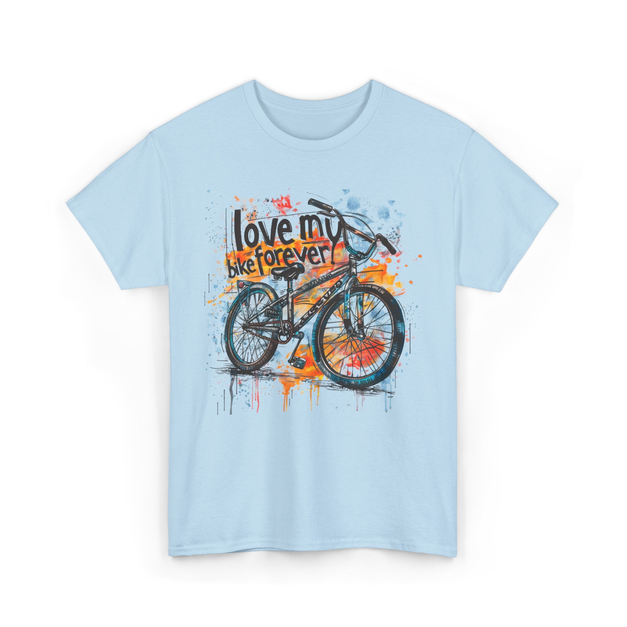 Love My Bike Forever  - Unisex Heavy Cotton Tee