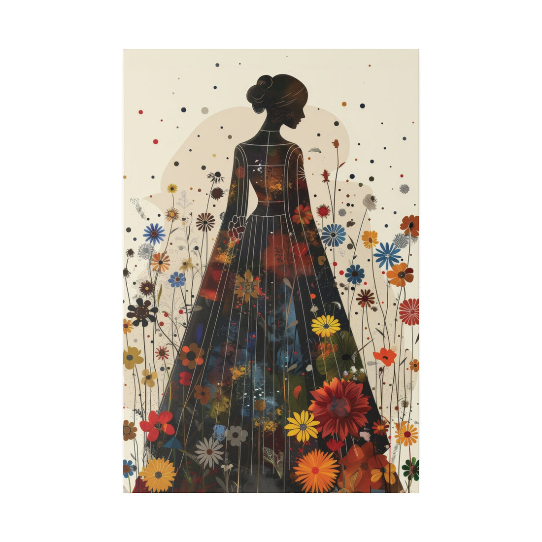 Gown Lady - Matte Canvas, Stretched, 0.75&quot;