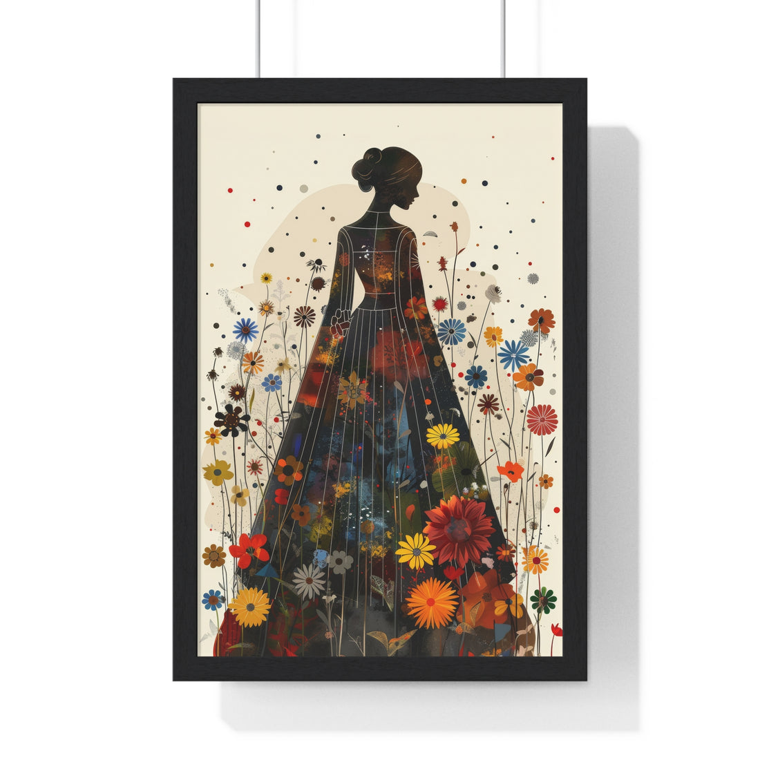 Gown Lady- Vertical Framed Poster