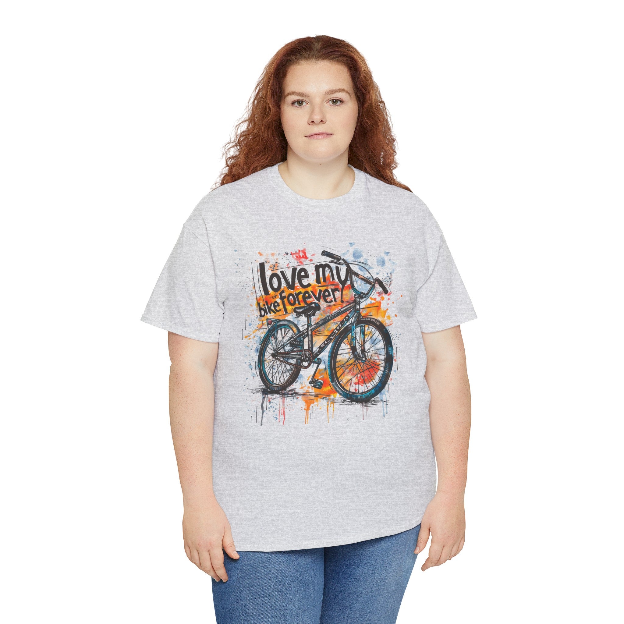 Love My Bike Forever  - Unisex Heavy Cotton Tee