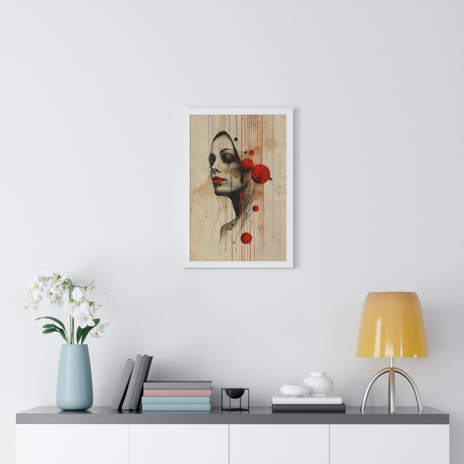 Women Graphic Drawings 2 - Vertical Framed Poster