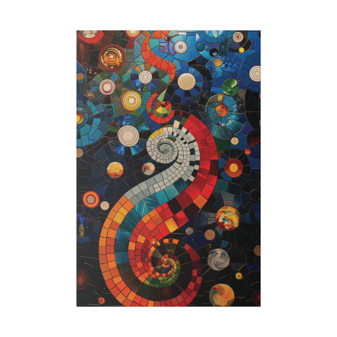 Celestial Seahorse - Matte Canvas, Stretched, 0.75&quot;