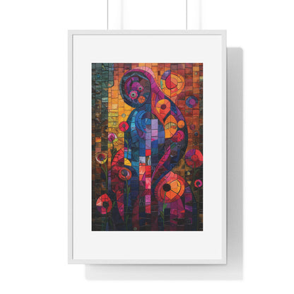 Kaleidoscopic Dreams - Vertical Framed Poster