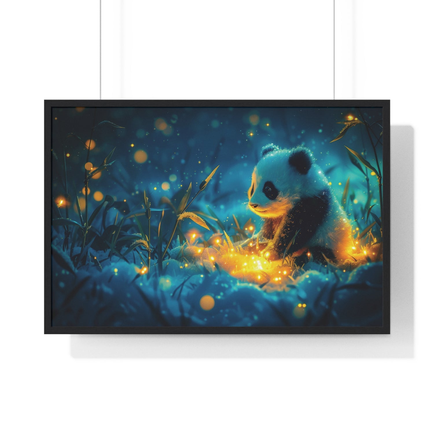 Panda Cub 1 - Horizontal Framed Poster