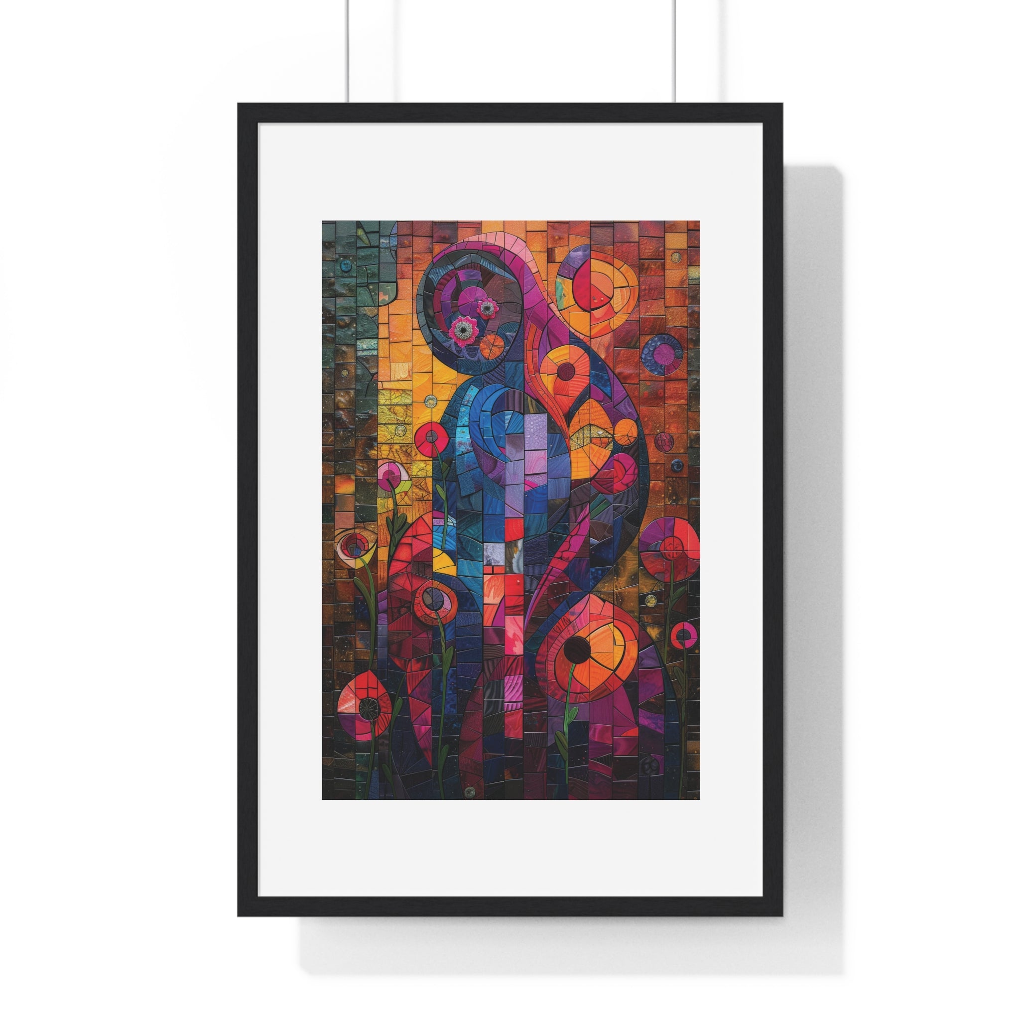 Kaleidoscopic Dreams - Vertical Framed Poster