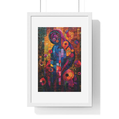 Kaleidoscopic Dreams - Vertical Framed Poster