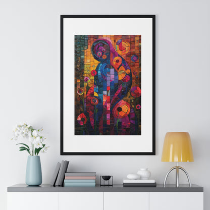 Kaleidoscopic Dreams - Vertical Framed Poster