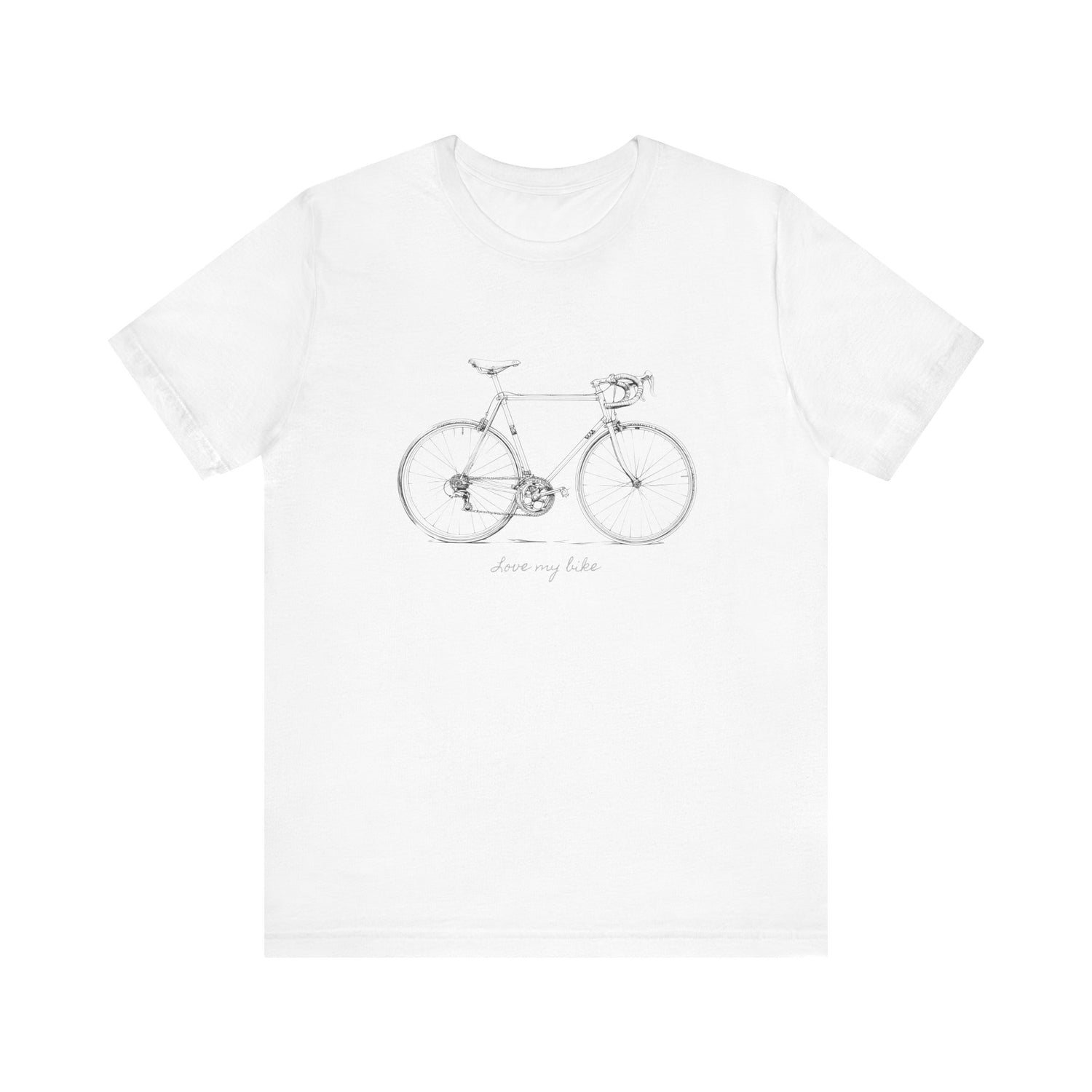 Love My Bike - Unisex Jersey Kortærmet T-shirt