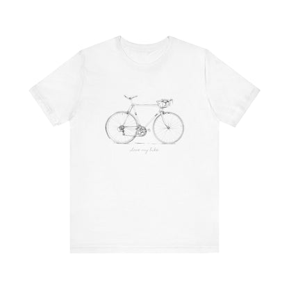 Love My Bike - Unisex Jersey Kortærmet T-shirt