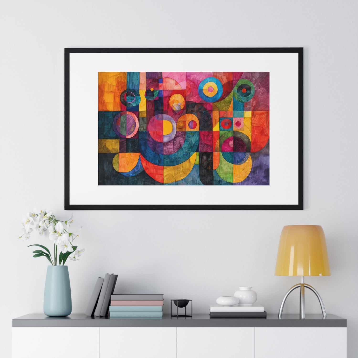 Spot My Circles - Horizontal Framed Poster