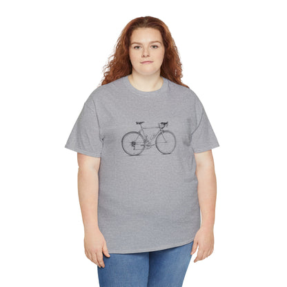 Vintage Cykel - Unisex T-shirt i Kraftig Bomuld