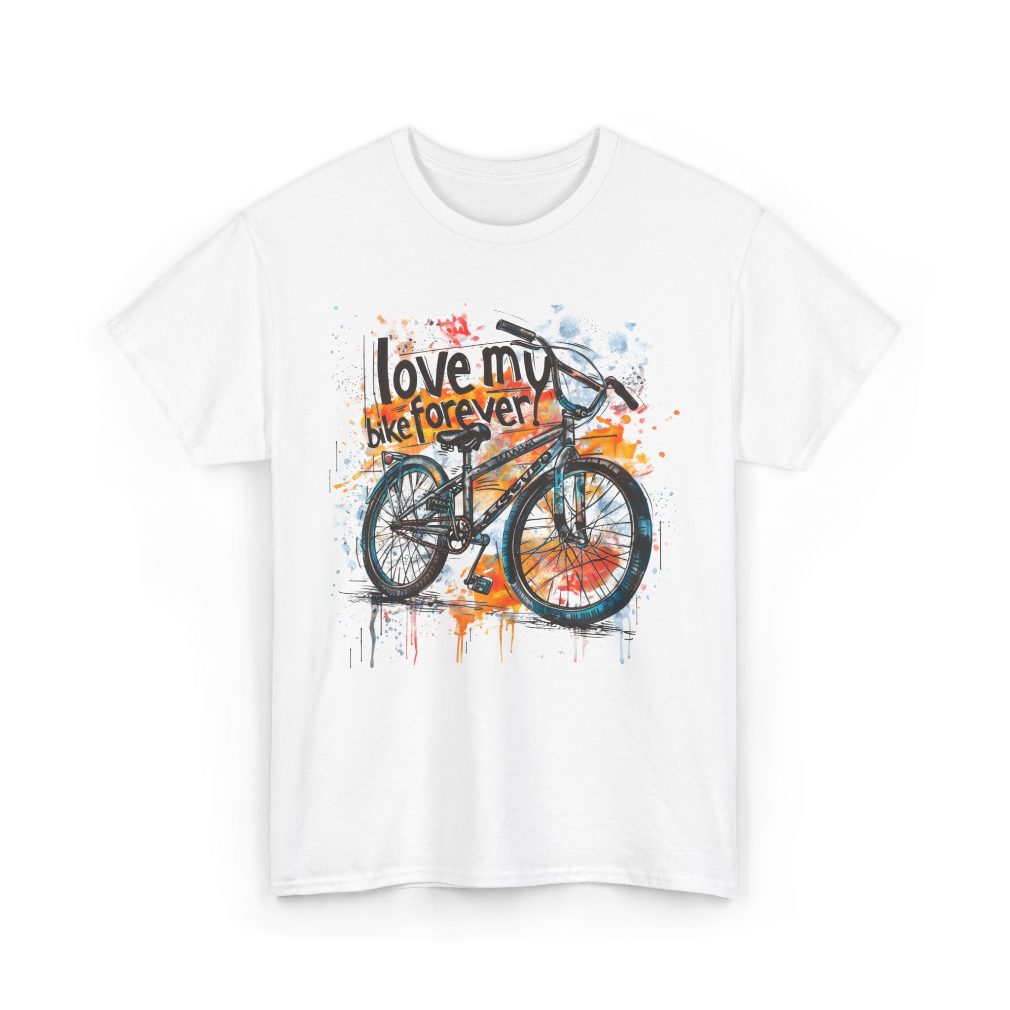 Love My Bike Forever  - Unisex Heavy Cotton Tee