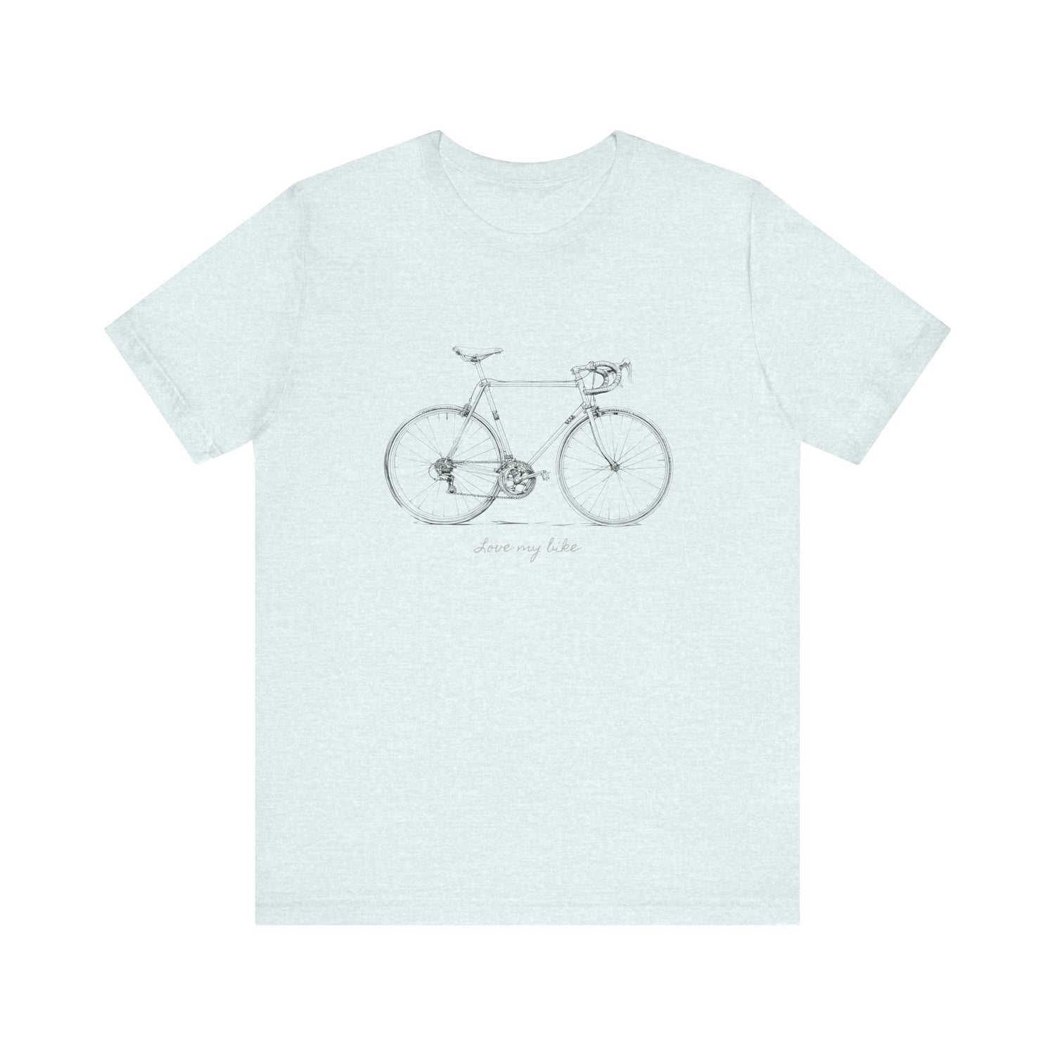 Love My Bike - Unisex Jersey Kortærmet T-shirt