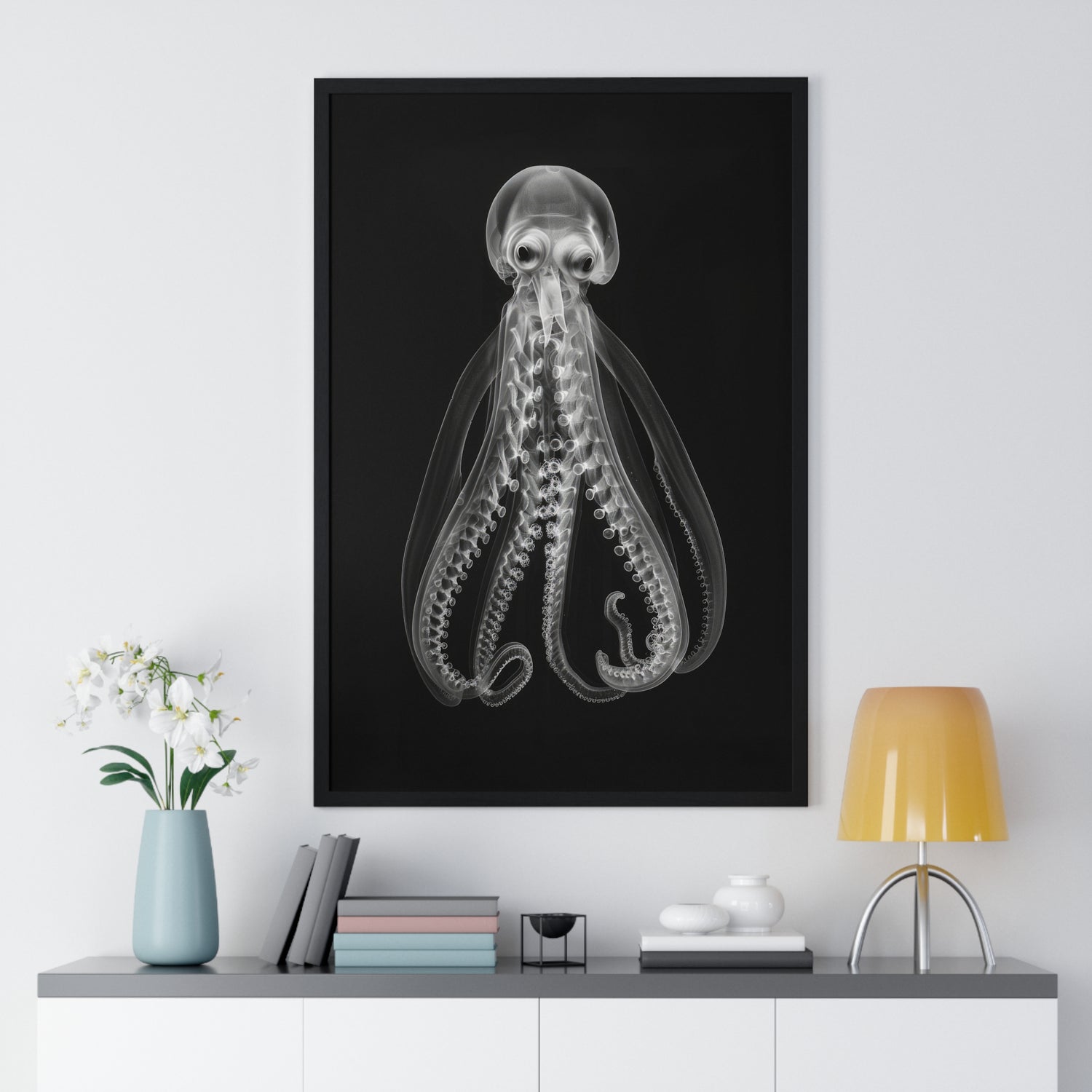 Octopus Look - Vertical Framed Poster