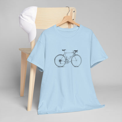 Vintage Cykel - Unisex T-shirt i Kraftig Bomuld