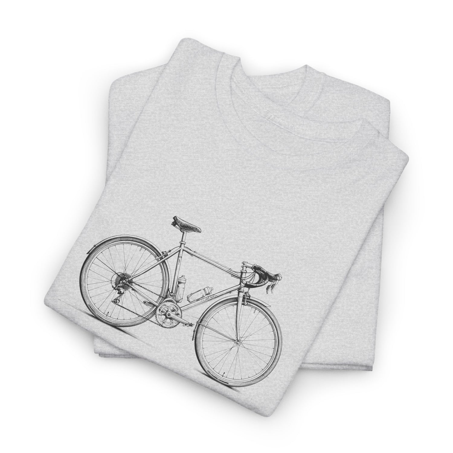 Vintage Cykel - Unisex T-shirt i Kraftig Bomuld