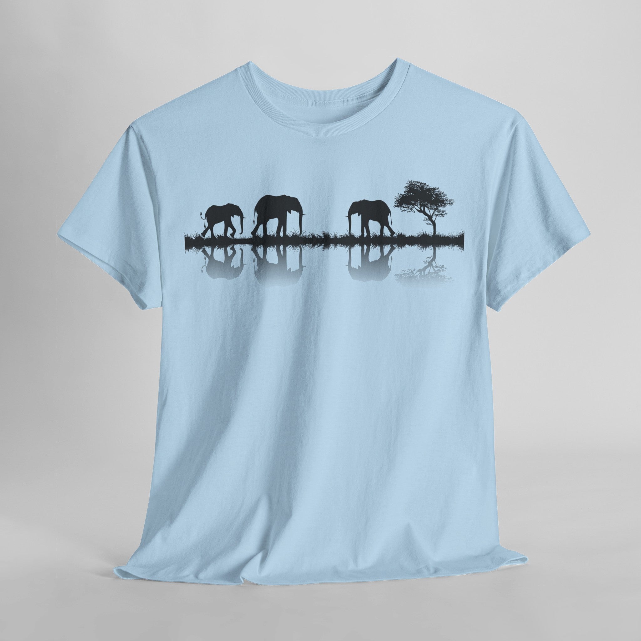 Elefant Silhouette - Unisex kraftig bomulds T-shirt