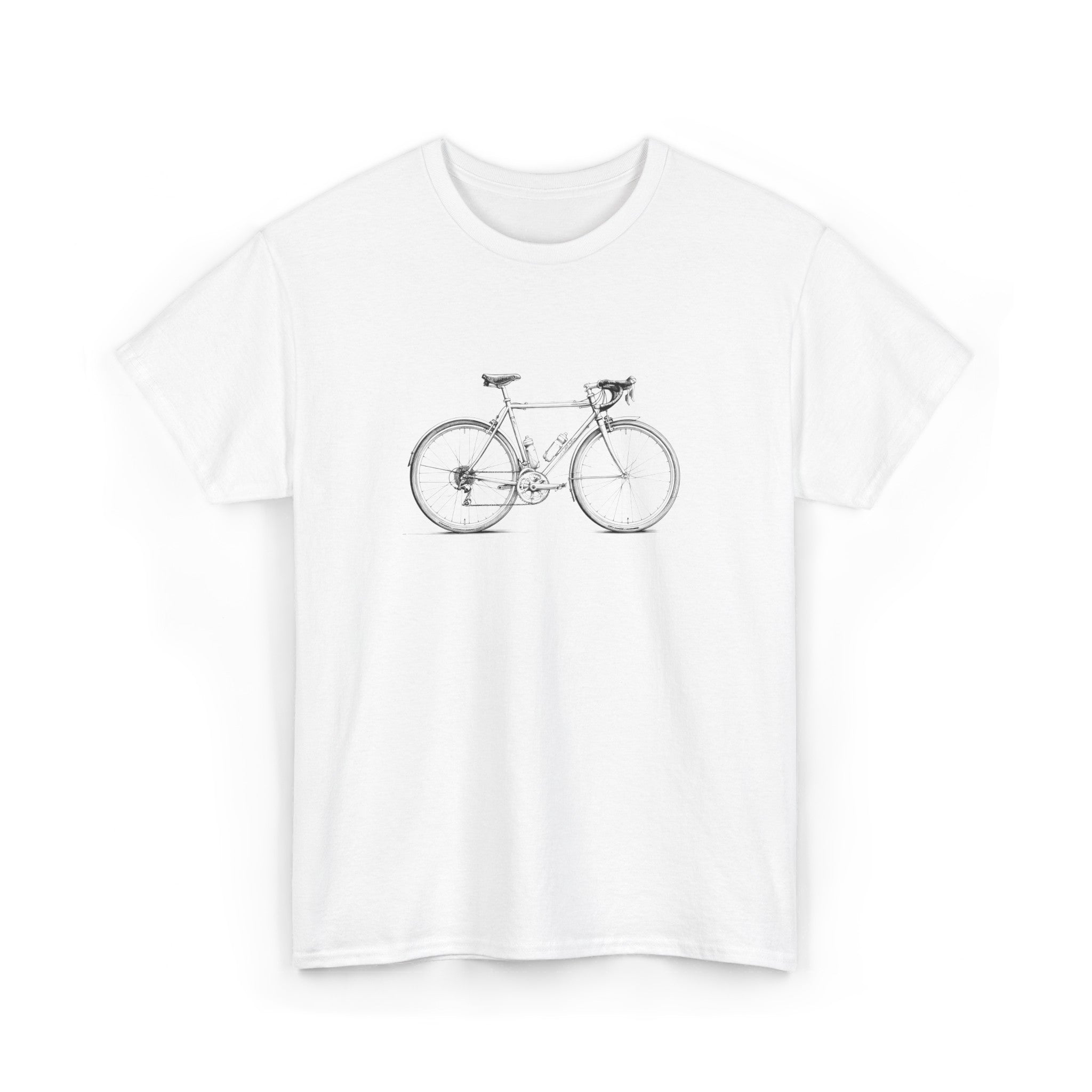 Vintage Cykel - Unisex T-shirt i Kraftig Bomuld