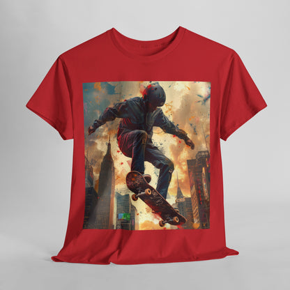 Skyline Skateboarding - Unisex Kraftig Bomuld T-shirt