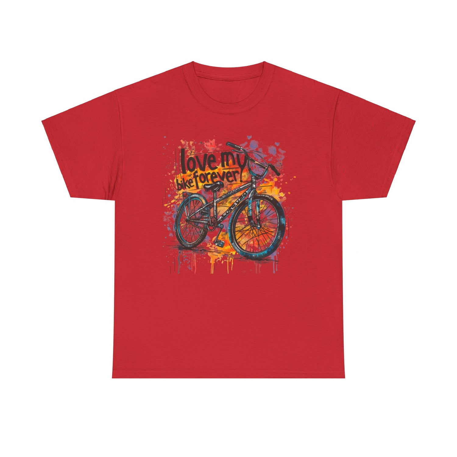 Love My Bike Forever  - Unisex Heavy Cotton Tee