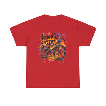 Love My Bike Forever  - Unisex Heavy Cotton Tee