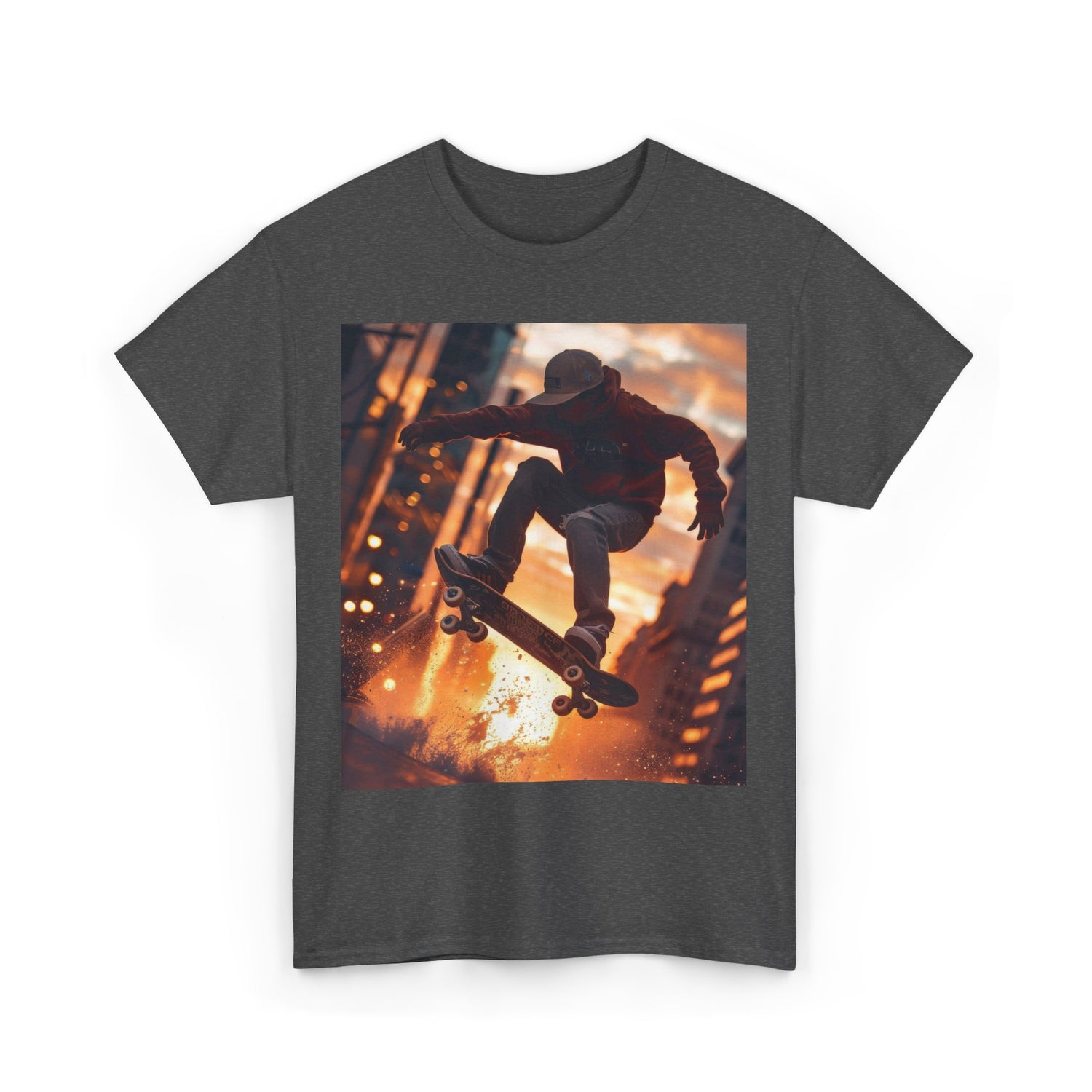  Urban Skateboarding - Unisex Kraftig Bumuld T-shirt