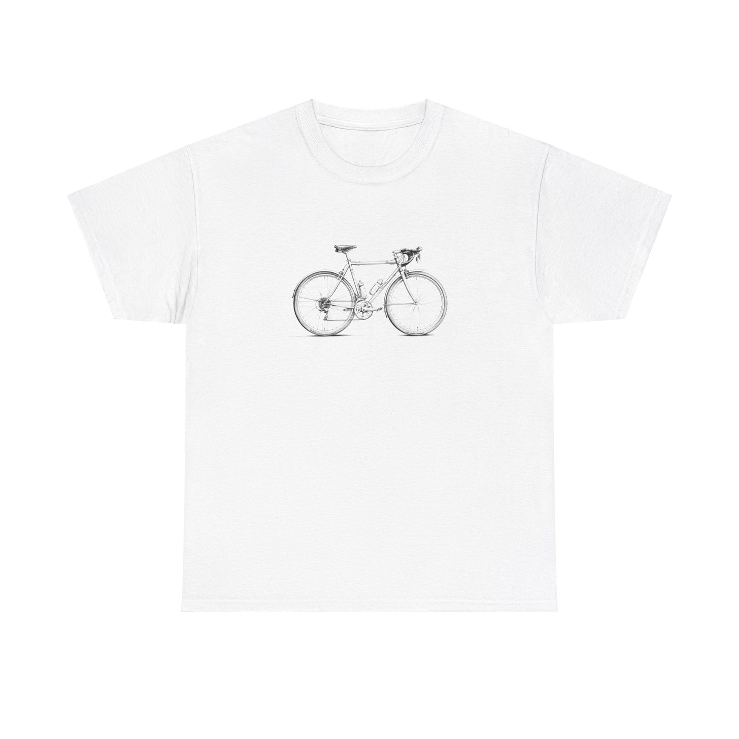 Vintage Cykel - Unisex T-shirt i Kraftig Bomuld