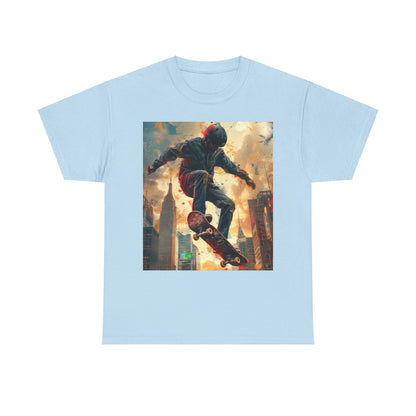 Skyline Skateboarding - Unisex Kraftig Bomuld T-shirt