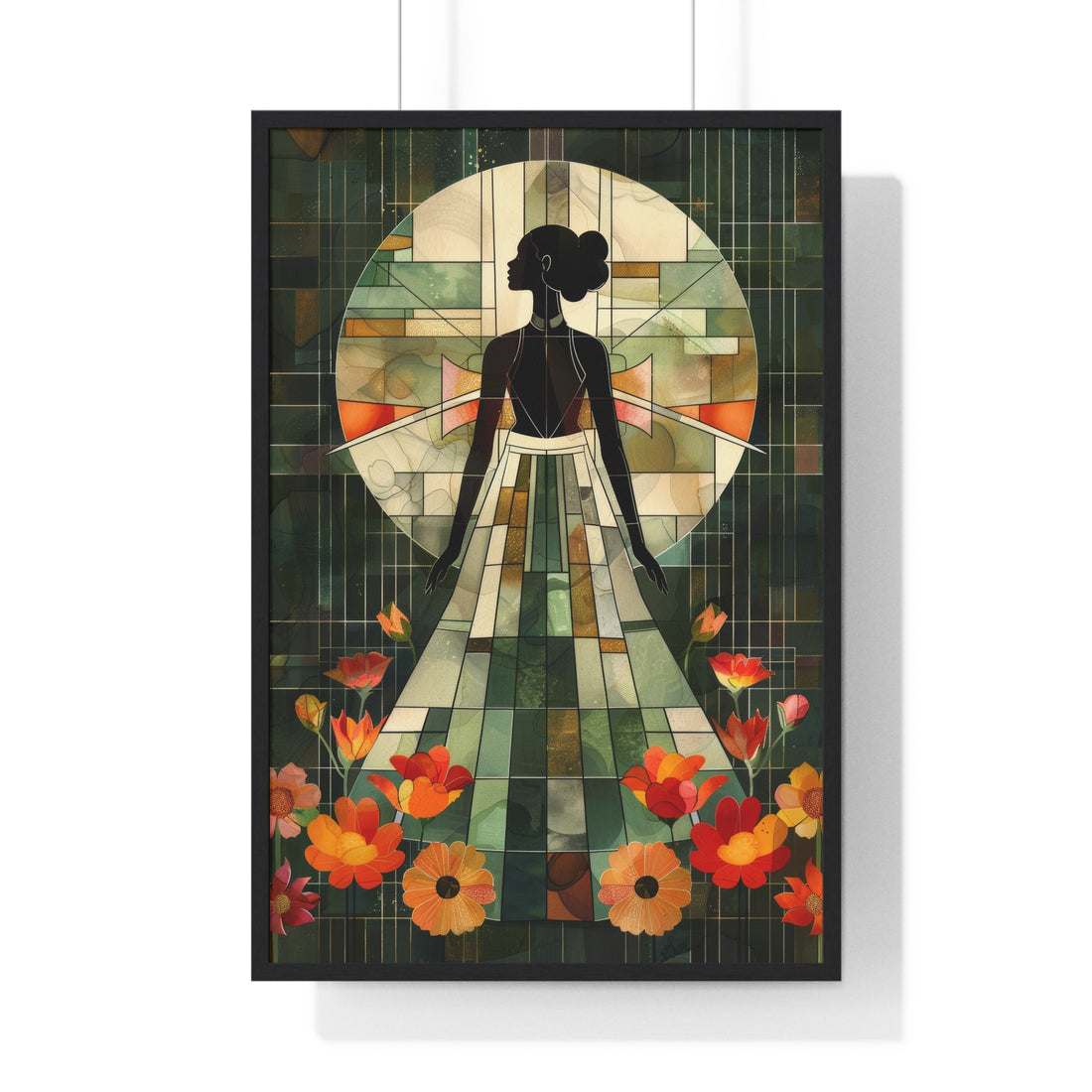 Ancient lady - Vertical Framed Poster