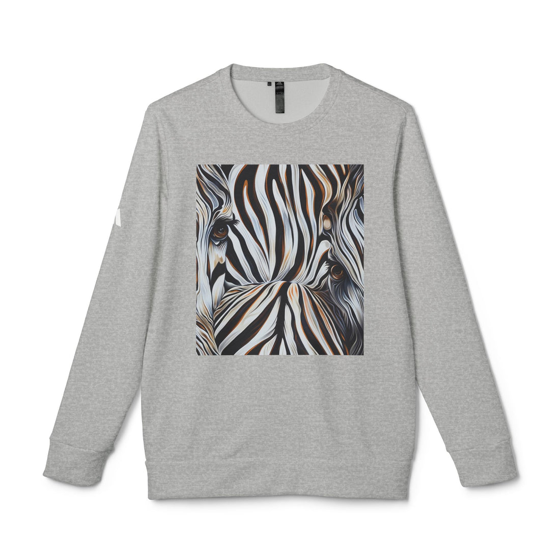 adidas® Unisex Fleece Crewneck Sweatshirt - Zebra