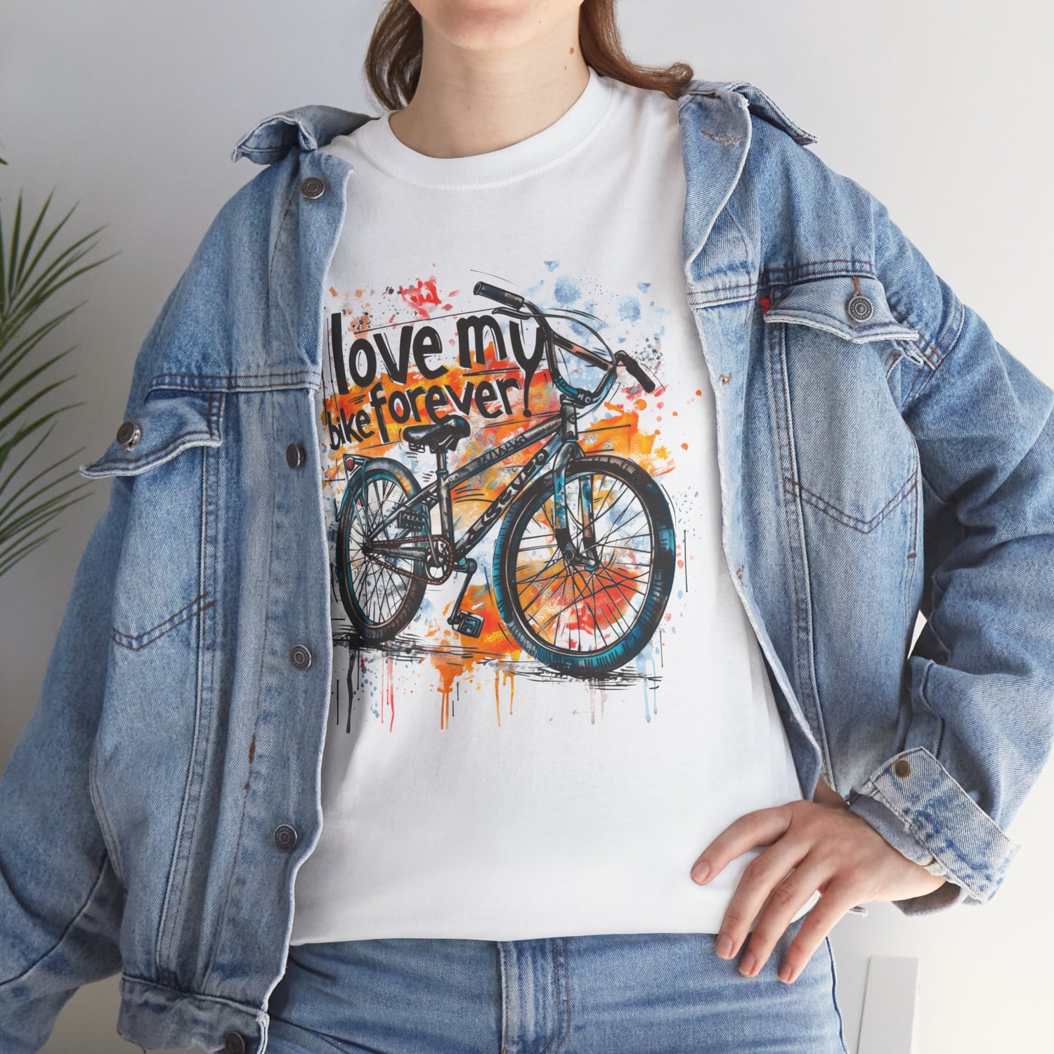 Love My Bike Forever  - Unisex Heavy Cotton Tee