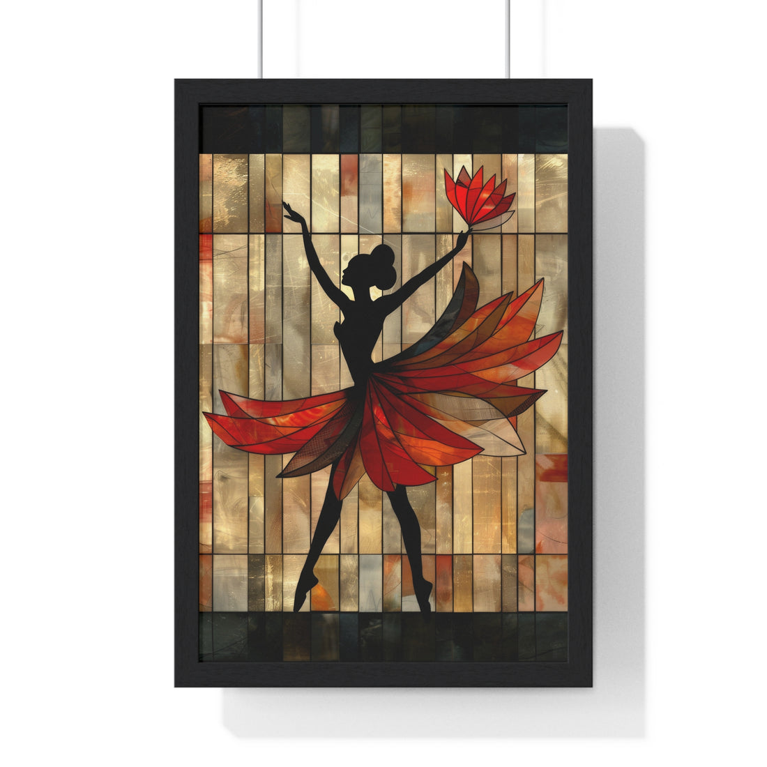 Lady Mosaic - Vertical Framed Poster