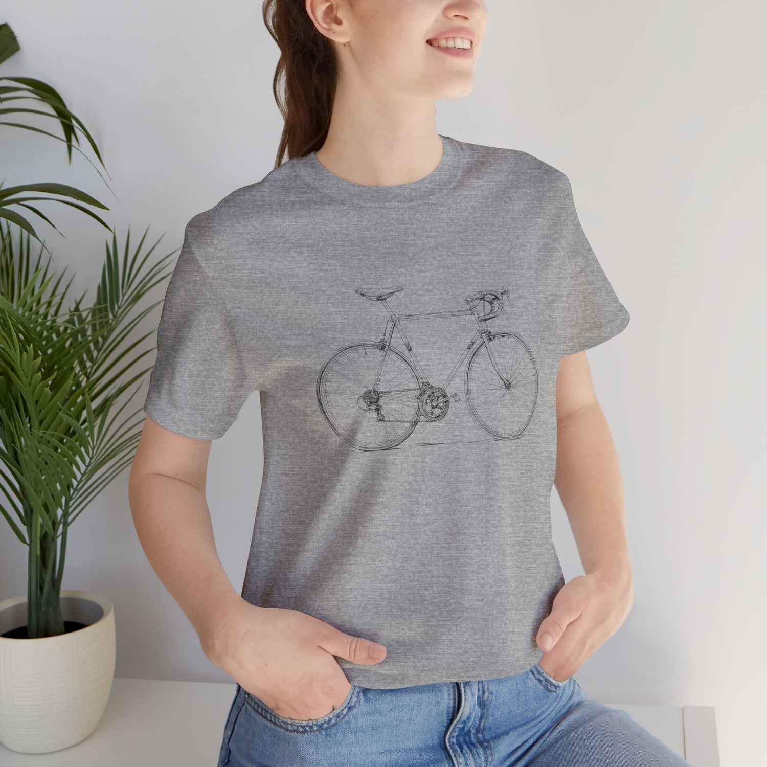 Love My Bike - Unisex Jersey Kortærmet T-shirt