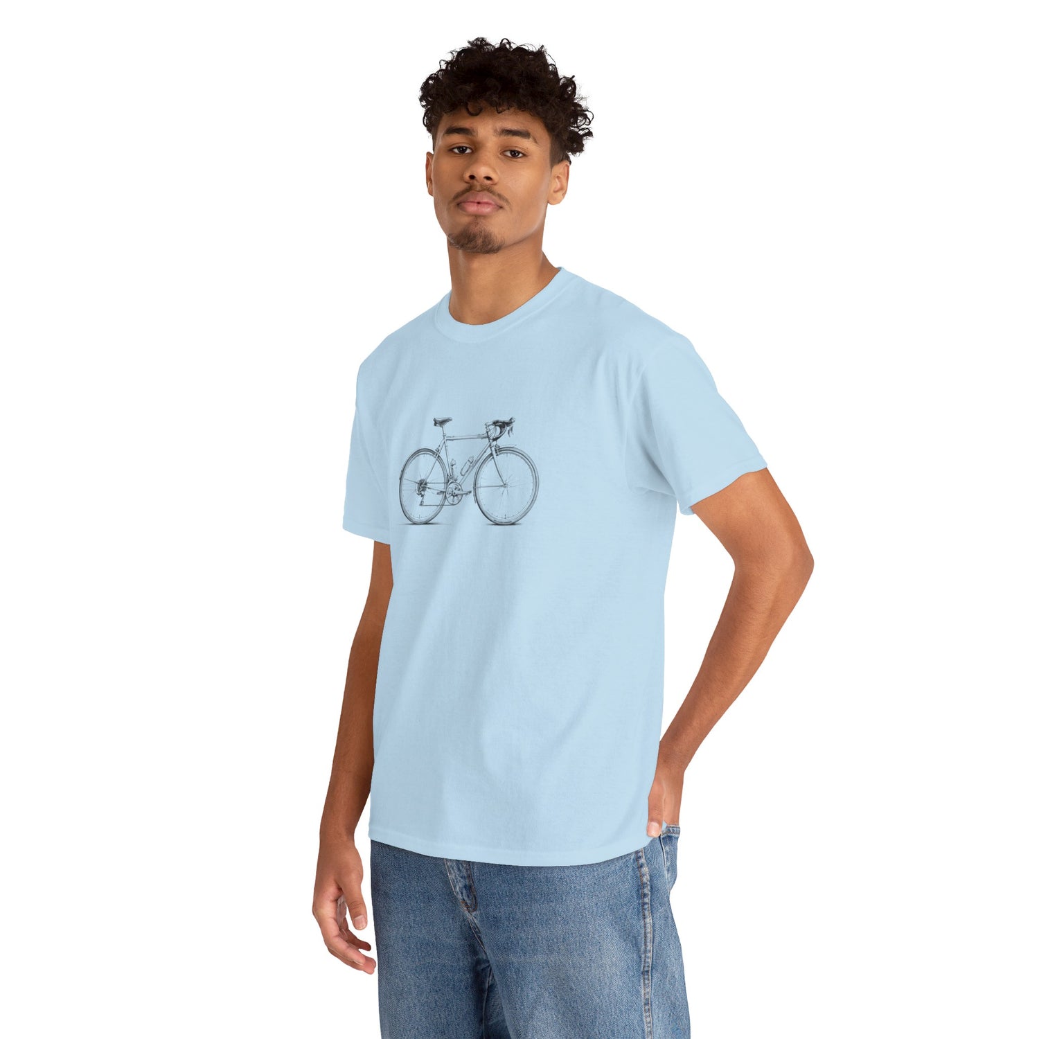 Vintage Cykel - Unisex T-shirt i Kraftig Bomuld