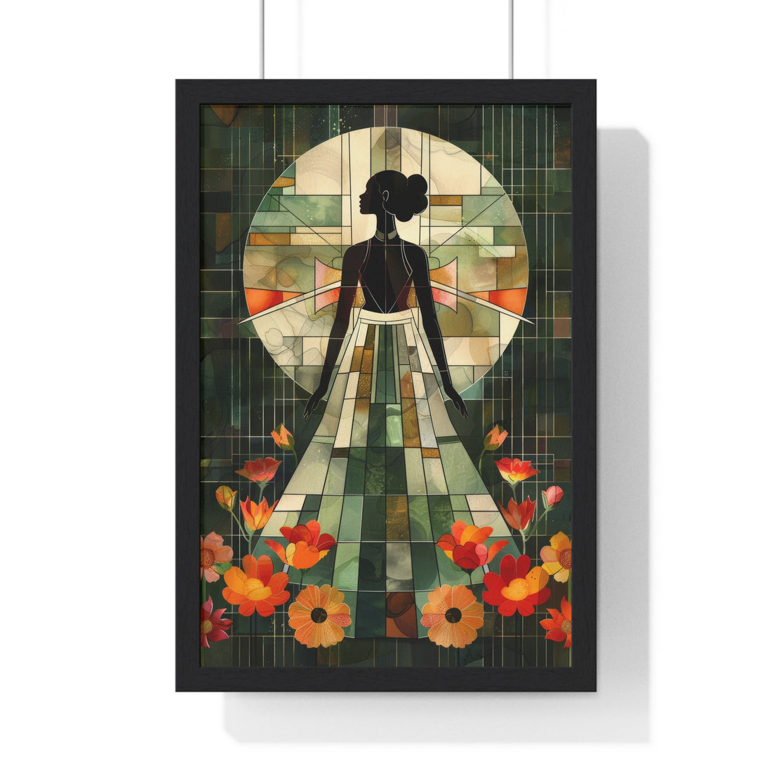 Ancient lady - Vertical Framed Poster