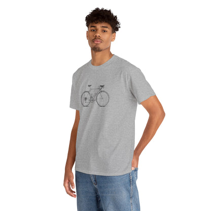 Vintage Cykel - Unisex T-shirt i Kraftig Bomuld