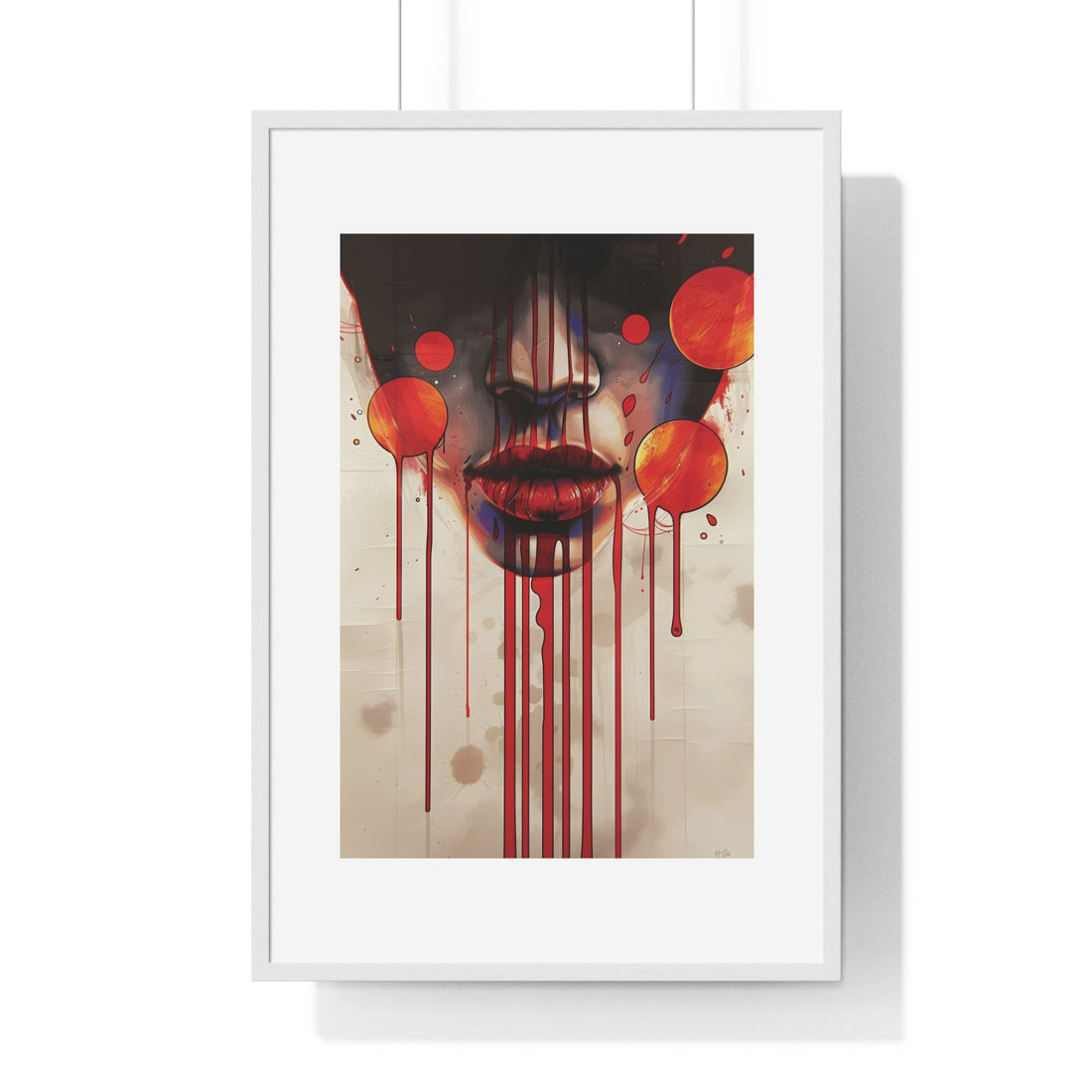 A Symphony of Red - Vertical Framed Poster