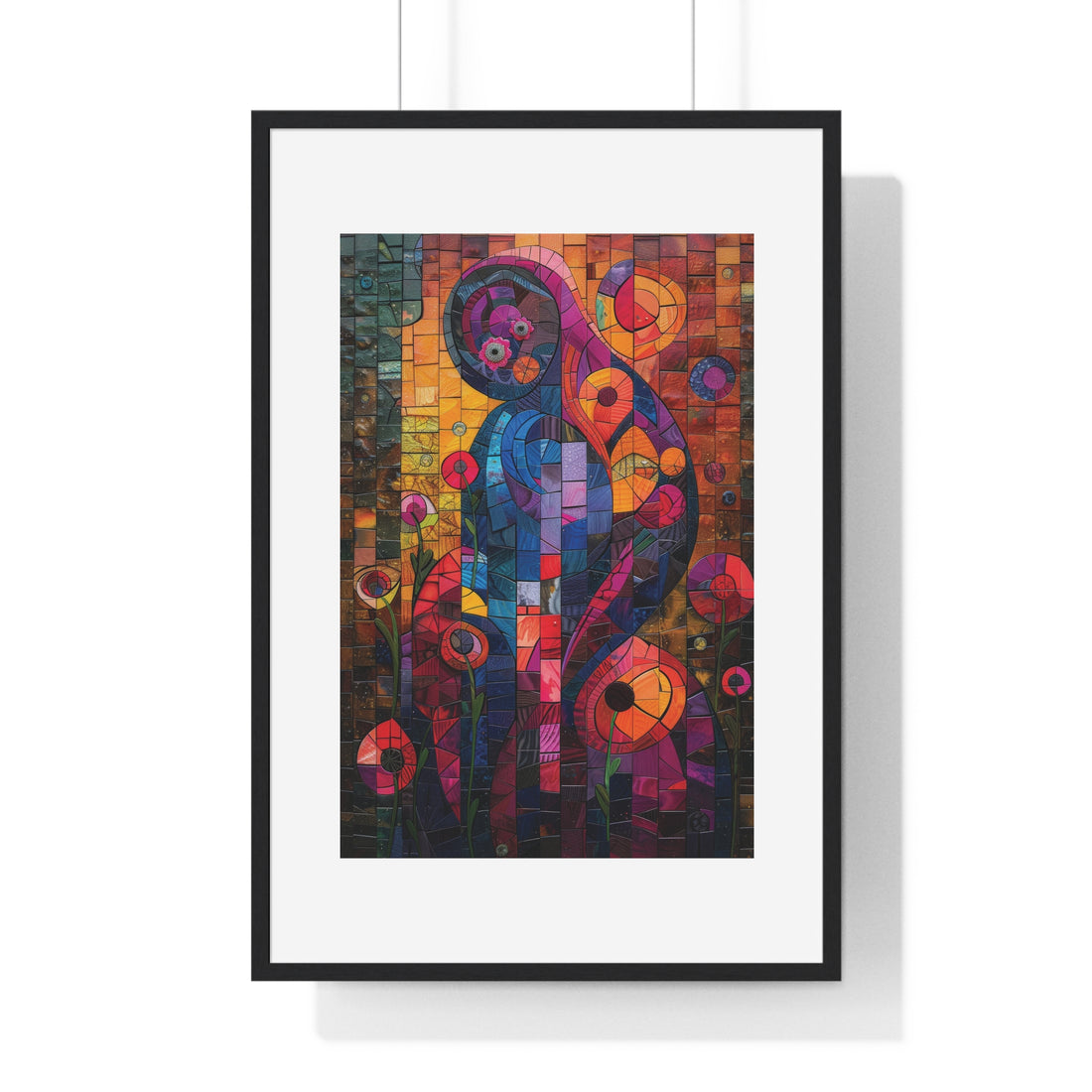 Kaleidoscopic Dreams - Vertical Framed Poster