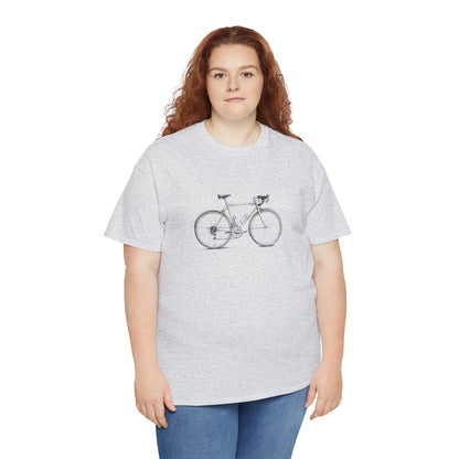 Vintage Cykel - Unisex T-shirt i Kraftig Bomuld