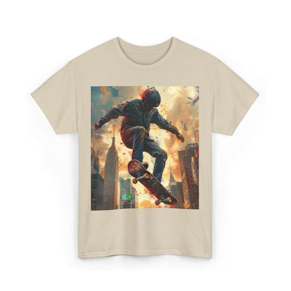 Skyline Skateboarding - Unisex Kraftig Bomuld T-shirt