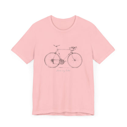 Love My Bike - Unisex Jersey Kortærmet T-shirt